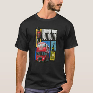 Camiseta London England Big Ben Double Decker Guarda Queens