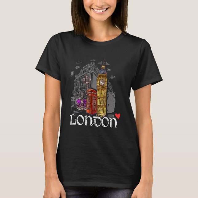 Camiseta London England   For Everyone From Great Britain (Frente)