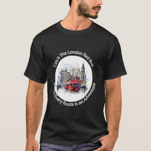 Camiseta London England Souvenir Catch London Red Bus T