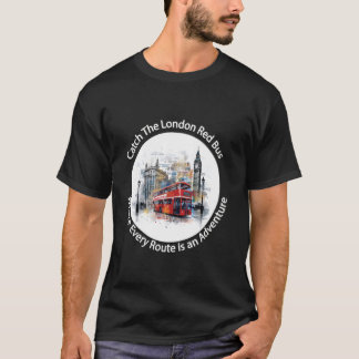 Camiseta London England Souvenir Catch London Red Bus T