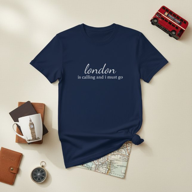 Camiseta London is Calling and I Must Go (Criador carregado)