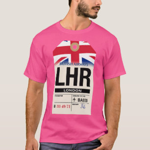 Camiseta London (Lhr) England Airline Lustorm Tag