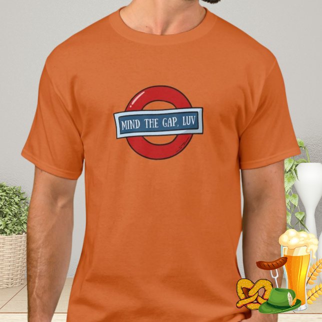 Camiseta London Souvenir Funny Metro Mente o Gap UK Gift (Criador carregado)