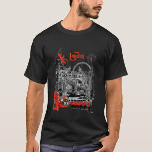 Camiseta London Splash Ilustrado