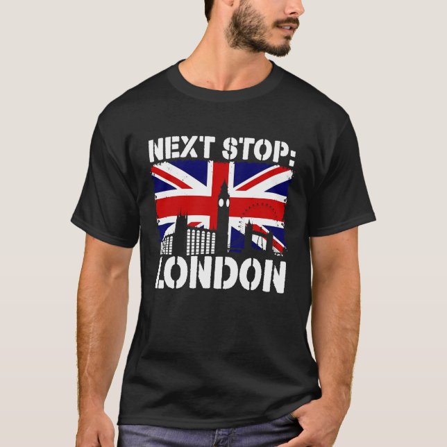 Camiseta London Summer Vacation Trip Next Stop Vacay Vibes  (Frente)