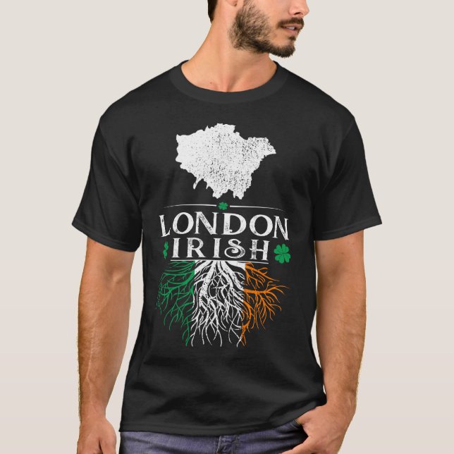Camiseta London UK City Irish Roots Rua Patrick Day (Frente)