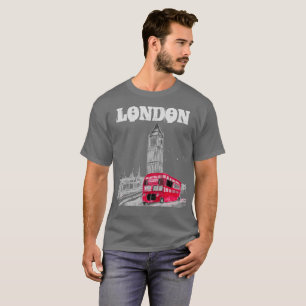 Camiseta London Vintage Modern Boys Inglaterra Reino Unido