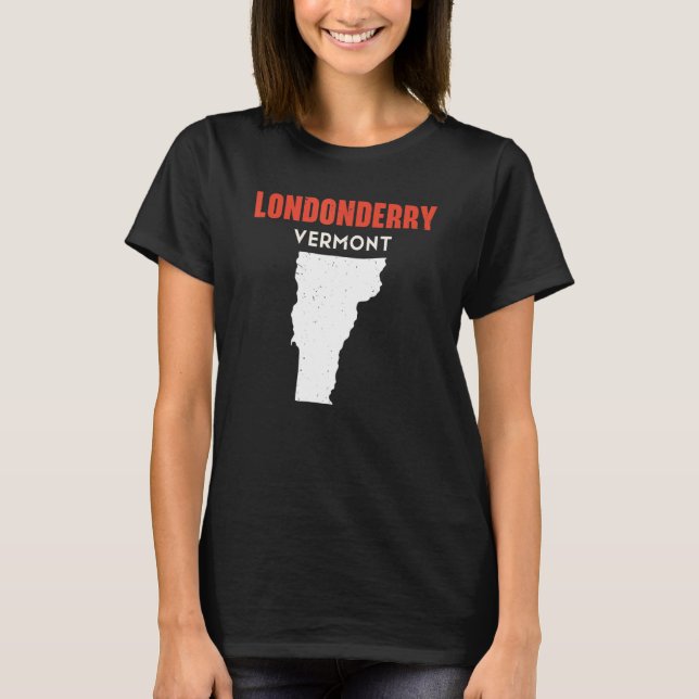 Camiseta Londonderry Vermont USA State America Travel Vermo (Frente)
