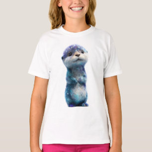 Camiseta Londra Cósmica Galáxia Otter Crianças