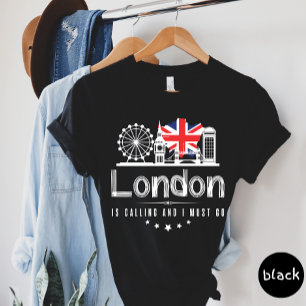 Camiseta Londres Está Ligando E Eu Preciso Ir Para A Camise