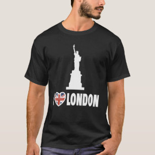 Camiseta Londres - Eu Amo Londres - Eu Coração Londres Engr