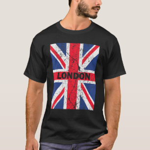 Camiseta Londres Inglaterra com Union Jack Flag - Sou Afast
