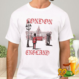 Camiseta Londres Inglaterra Queens Guarda Reino Unido Viage