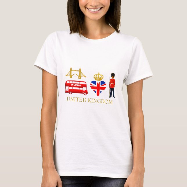 Camiseta Londres, Inglaterra, Reino Unido (Frente)
