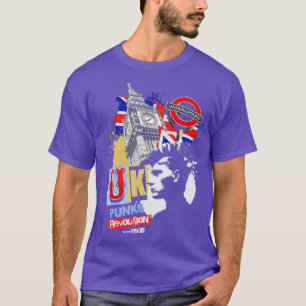 Camiseta Londres Inglaterra Reino Unido Punk Rock Music