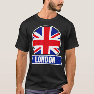 Camiseta Londres, Inglaterra, União Britânica Jack