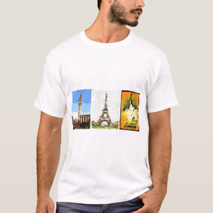 Camiseta Londres, Paris, New York