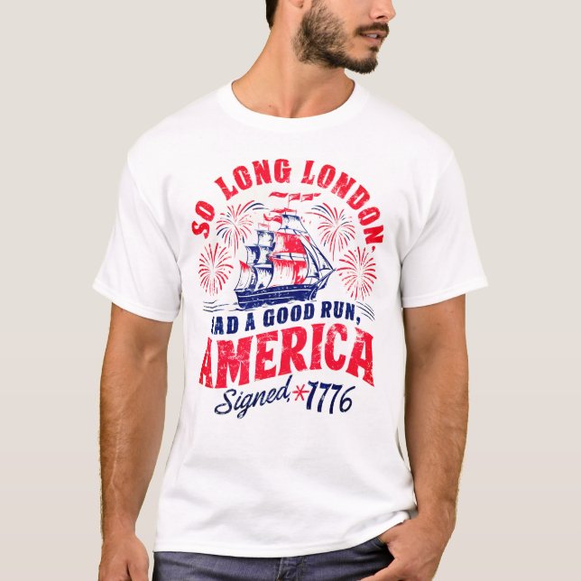 Camiseta Londres Teve Uma Boa Independência Engraçada (Frente)