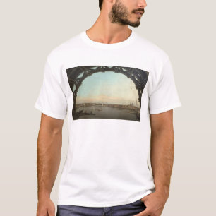 Camiseta Londres vista através de um arco de Westminster