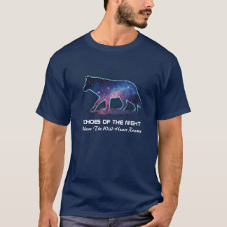 Camiseta Lone Galaxy Wolf Silhouette (Echoes of the night)