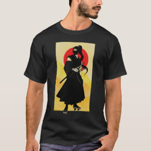 Camiseta Lone Samurai Swordsman 2 Sword Style Ronin Scabbar