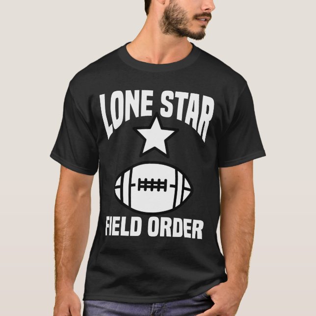 CAMISETA LONE STAR FIELD ORDER - DALLAS FOOTBALL (Frente)