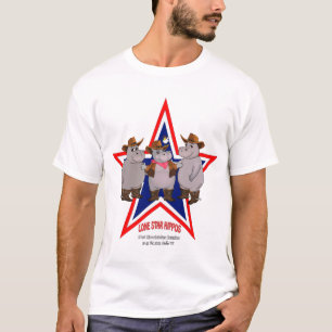 Camiseta Lone Star Hippos, Texas Cowboys T-shirt