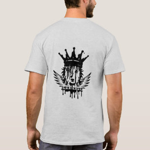 Camiseta Lone Wolf Crown – Rei Lobo Gótico Drippin