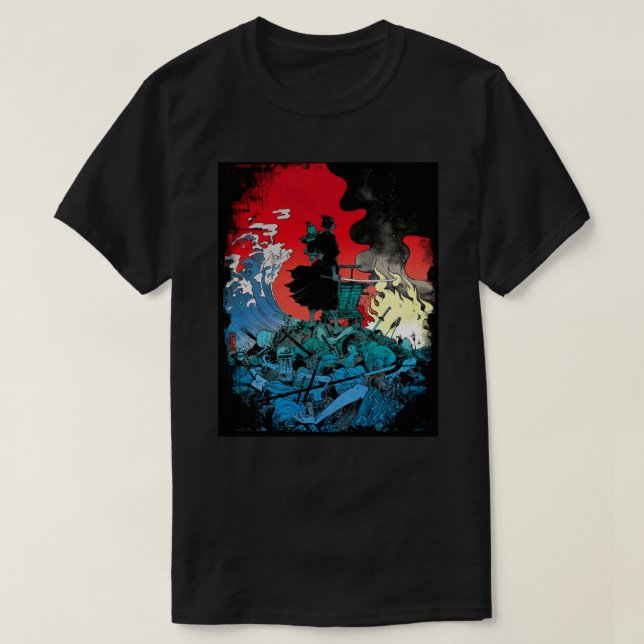 Camiseta Lone Wolf E Cub Clássica T-Shirt (Frente do Design)