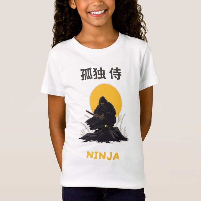 Camiseta Lonely Ninja Samurai Art Design (Frente)