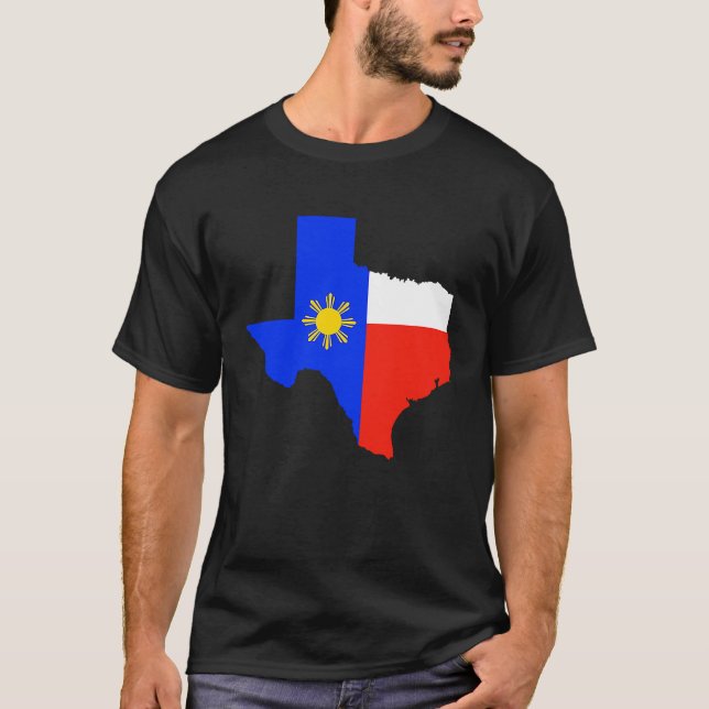 Camiseta Lonestar Home Sweet Home Filipino Texas (Frente)