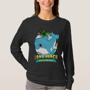 Camiseta LONG BEACH CALIFÓRNIA Lindo Golfinho Bebê Souvenir