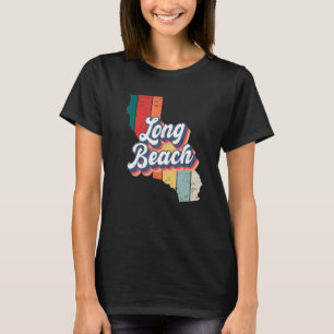 Camiseta Long Beach City Retro Vintage Hometown California