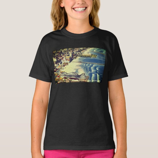 Camiseta Long Beach Coastline – Vintage Era (Frente)