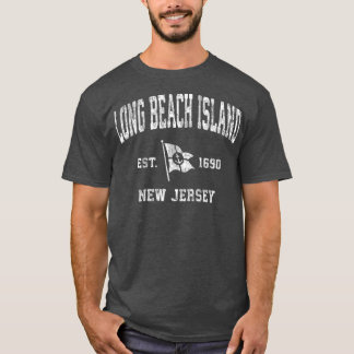 Camiseta Long Beach Island New Jersey NJ Vintage Boat