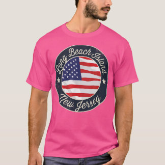 Camiseta Long Beach Island - Patriotic New Jersey Souvenir 