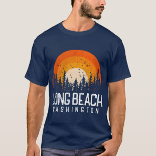 Camiseta Long Beach Washington Wa 70S 80S amigos