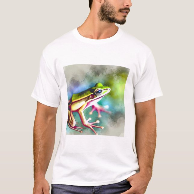 Camiseta Long legged frog 100924AREF149 - Watercolor (Frente)