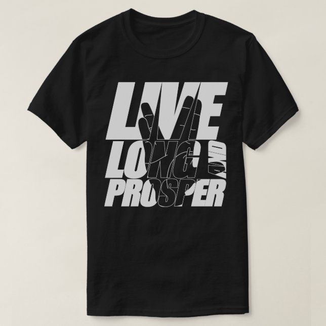 Camiseta LONG LIVE E PROSPER Citação Memória com silho (Frente do Design)