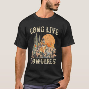 Camiseta Long Live Howdy Rodeo Western Country Cowgirl Gr