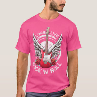 Camiseta Long Live Rock Roll Electric boy