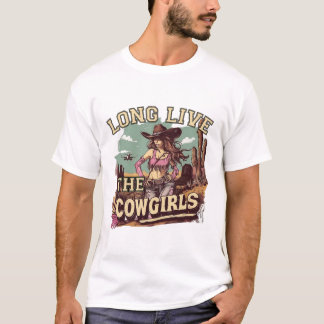 Camiseta Long live the cowgirl