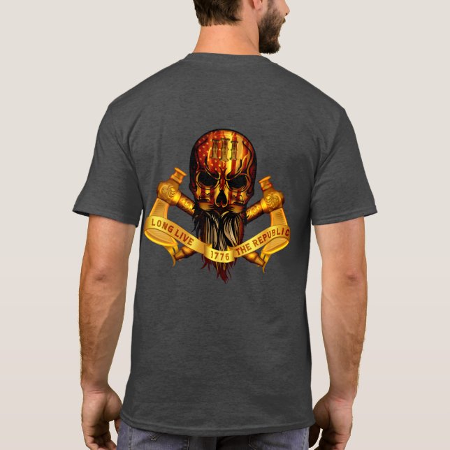 Camiseta "LONG LIVE the REPÚBLICA 3" T-Shirt personalizável (Verso)