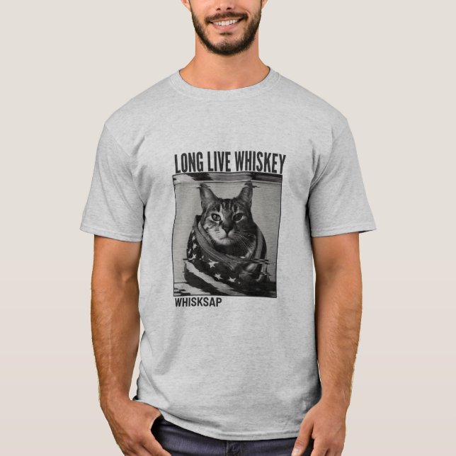 CAMISETA LONG LIVE WHISKY - REFERÊNCIA A$AP ROCKY (Frente)