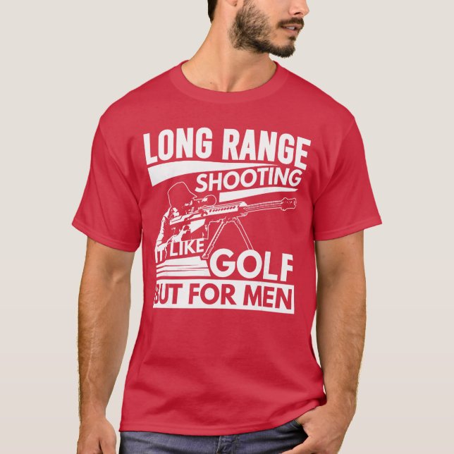 Camiseta Long Range Shooting Its Like Golf But for Men boy (Frente)