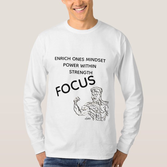 Camiseta Long Sleeve T-shirt : Focus (Frente)
