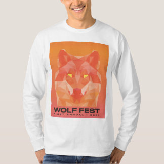 Camiseta longa de 2021 Wolf Fest - logo na frente