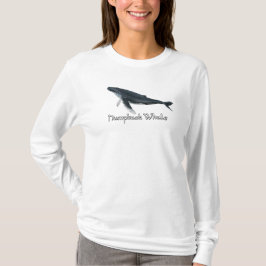 Camiseta Longa de Baleia Jubarte