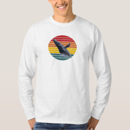 Camiseta Longa de Baleia Jubarte