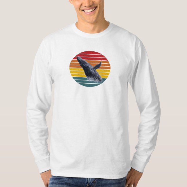 Camiseta Longa de Baleia Jubarte (Frente)